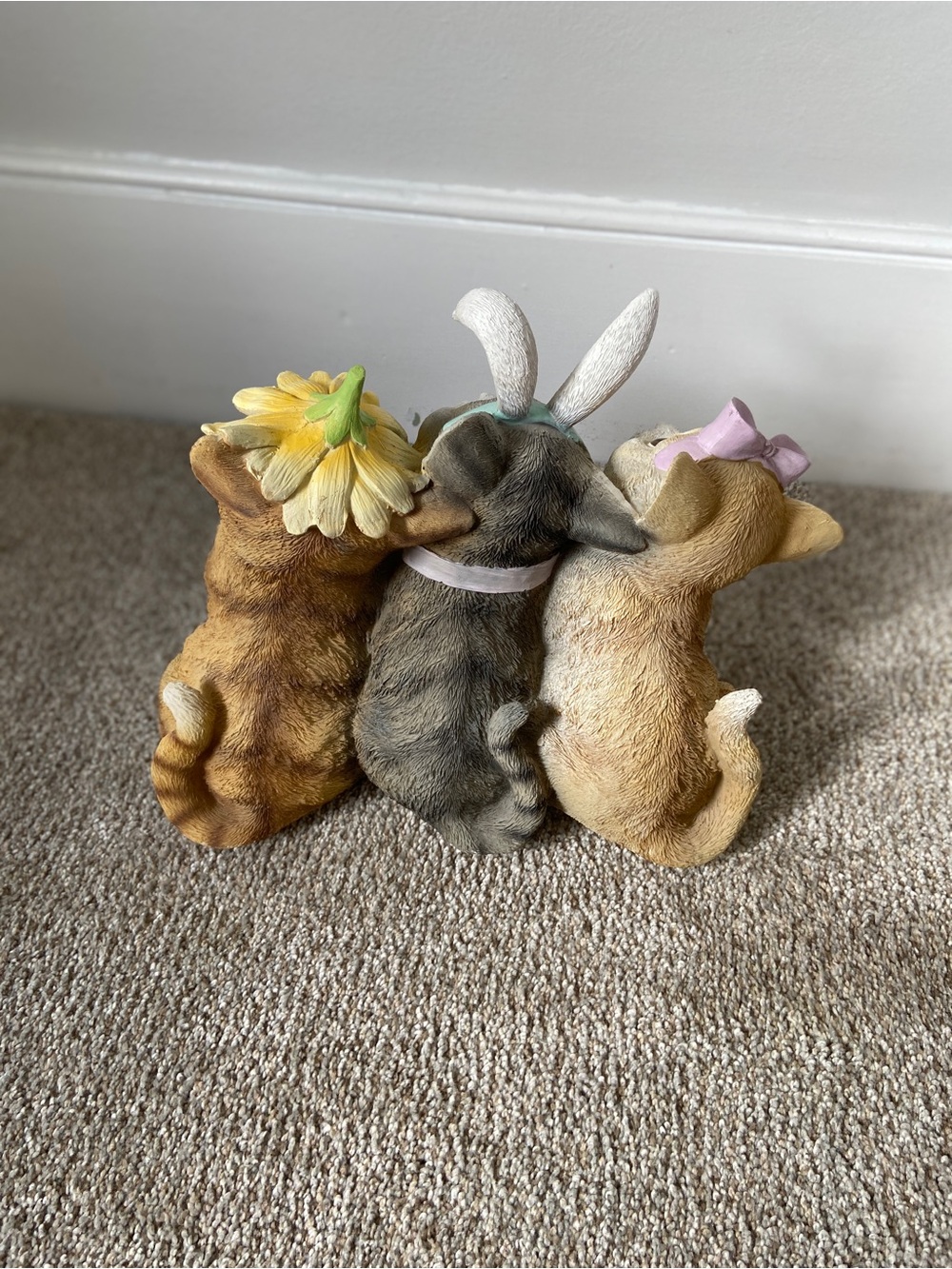 NWT Humane Society Easter Cats Kitty Trio Spring Resin Decor - Picture 12 of 15